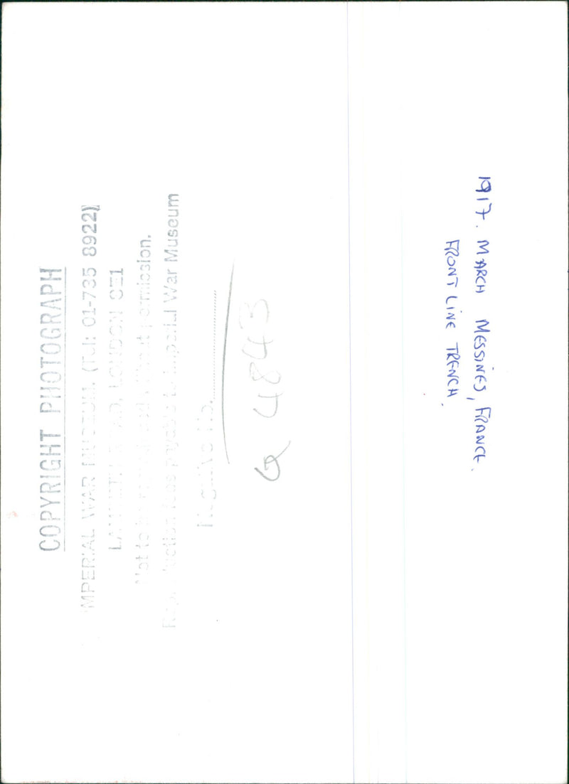 British soldiers inspecting something during The Battle of Messines in 1917 - Vintage Photograph