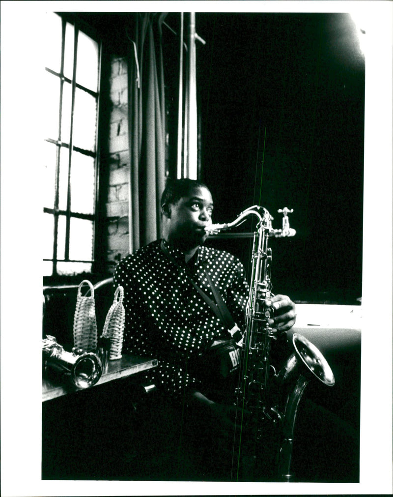 Courtney Pine just one of the many top music acts to appear on Into the Groove. - Vintage Photograph
