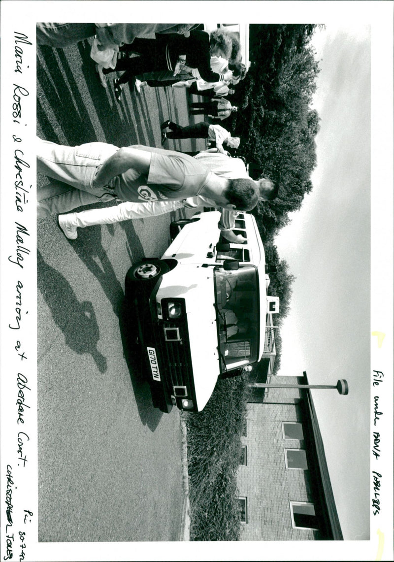 Edna Phillips's murderer Maria Rossi and Christina Molloy arrives at court - Vintage Photograph