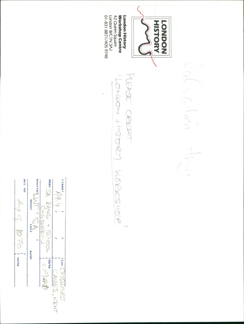 Salvation Army - Vintage Photograph