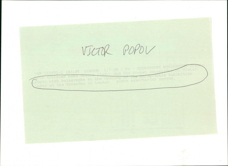 USSR DIE
VICTOR POPOV -
0 - Vintage Photograph