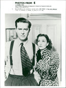 Ray Milland as an alcoholic writer with Jane Wyman in The Lost Weekend. - Vintage Photograph