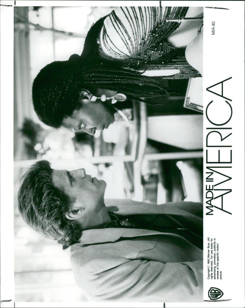 Whoopi Goldberg with Ted Danson in Made in America - Vintage Photograph