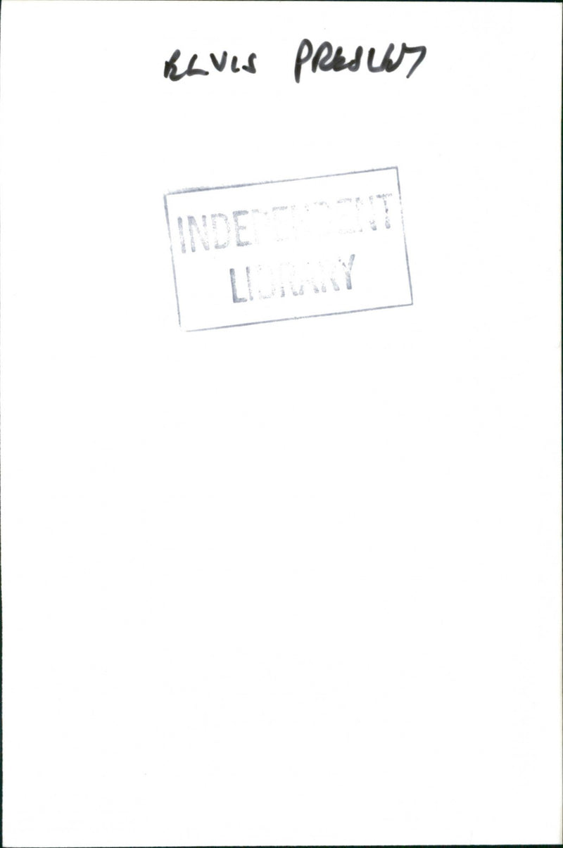 Elvis Presias INDE
PRESLEY , ELVIS - Vintage Photograph