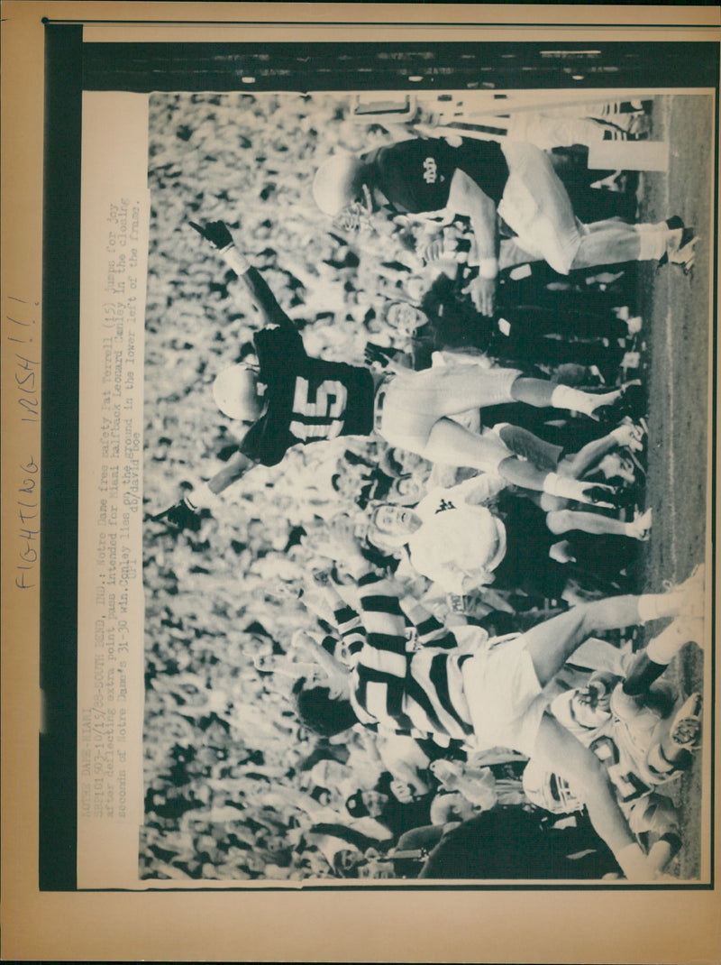 American football players, Pat Terrell, Leonard Conley - Vintage Photograph