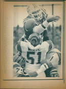 American football player Robert Perryman, John Stephen and Leon White - Vintage Photograph