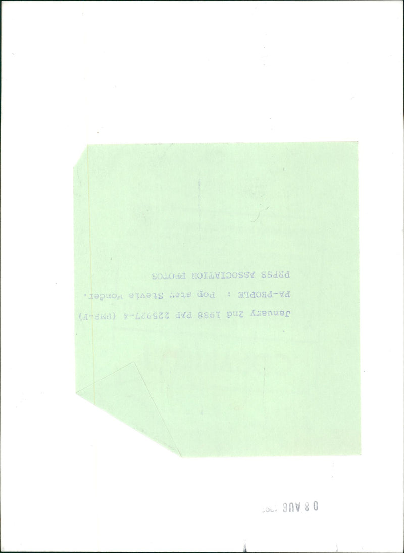 Stevie Wonder - Vintage Photograph