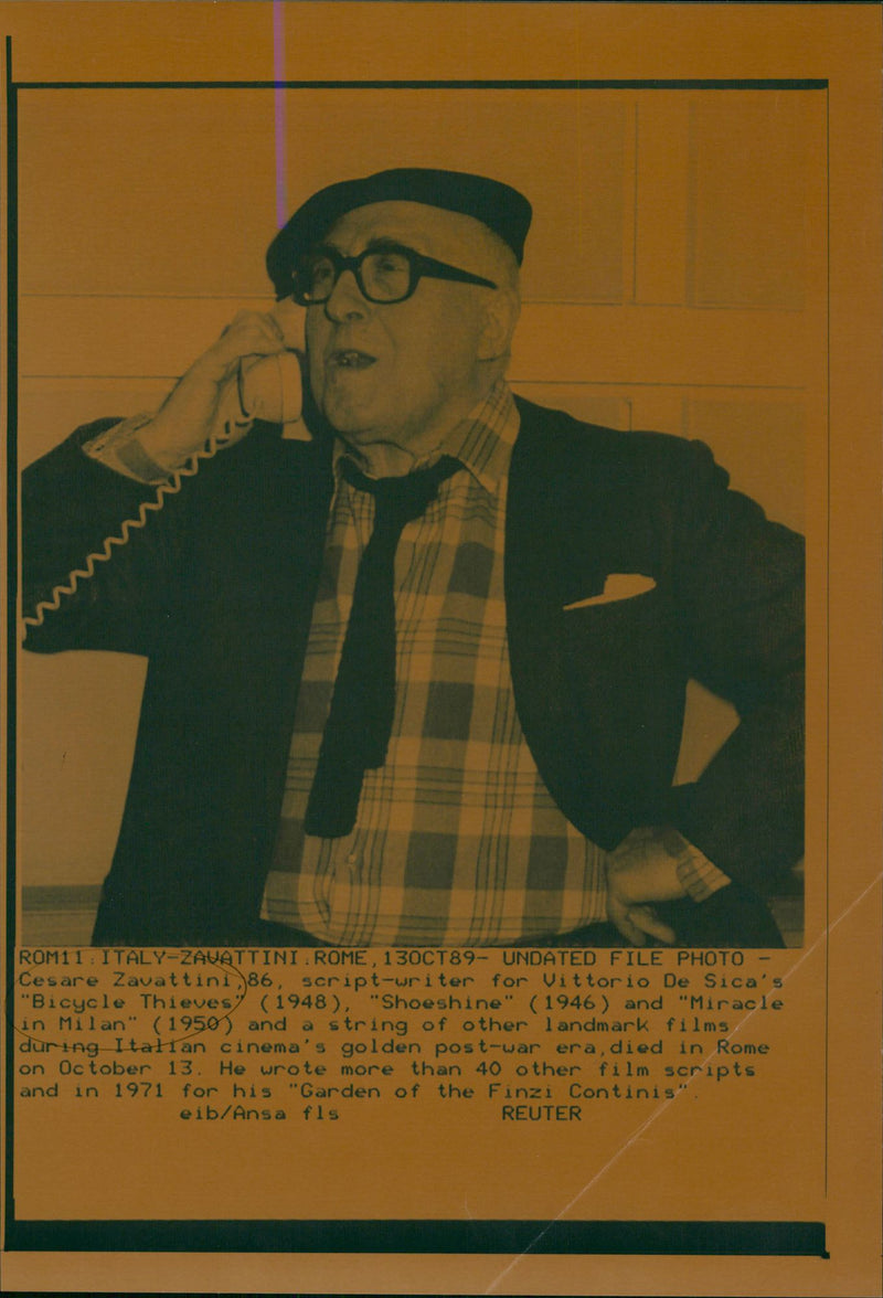 1948 WRITER FILM DIED ITALY ITALIAN - Vintage Photograph