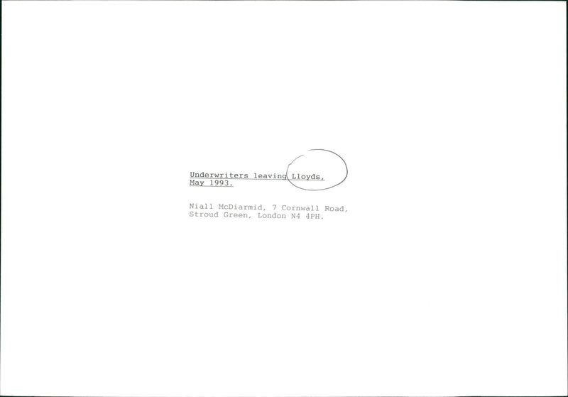 Underwriters leaving Lloyds - Vintage Photograph