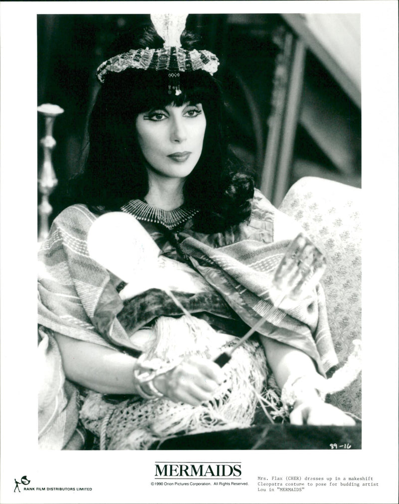 Cher as Mrs Flax in film 'Mermaids' - Vintage Photograph