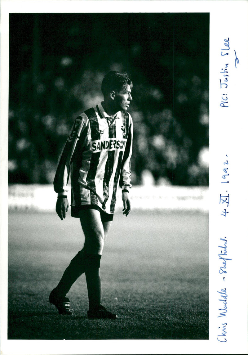 Chris Waddle. - Vintage Photograph