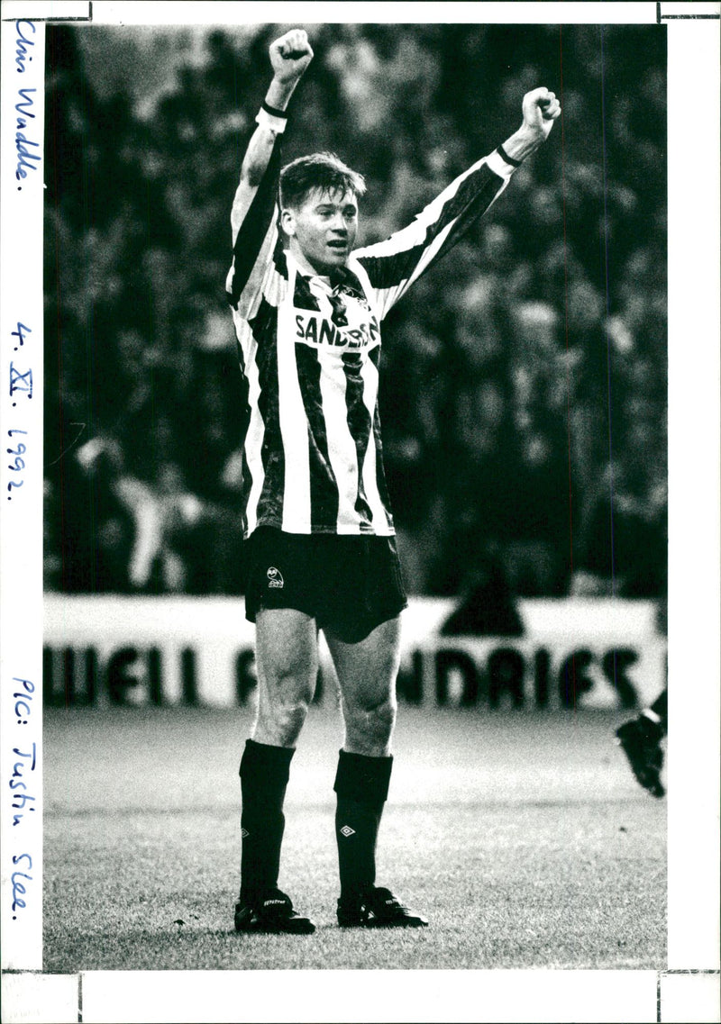 Chris Waddle. - Vintage Photograph