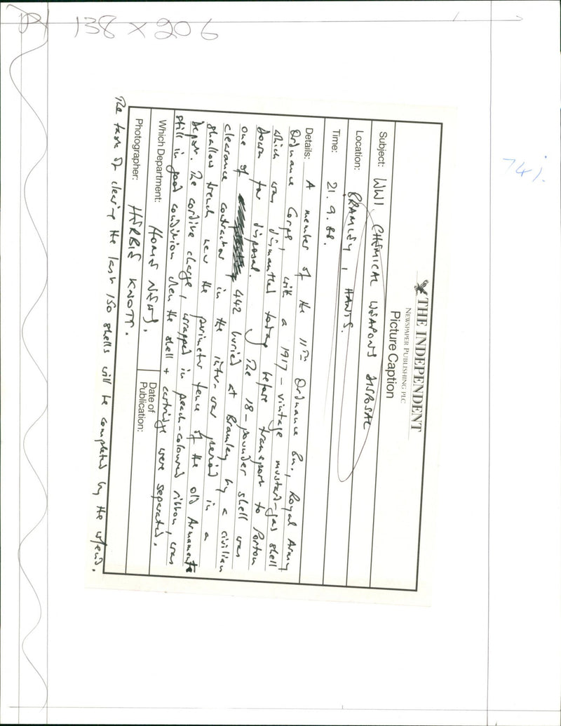 Chemical weapons disposal - Vintage Photograph