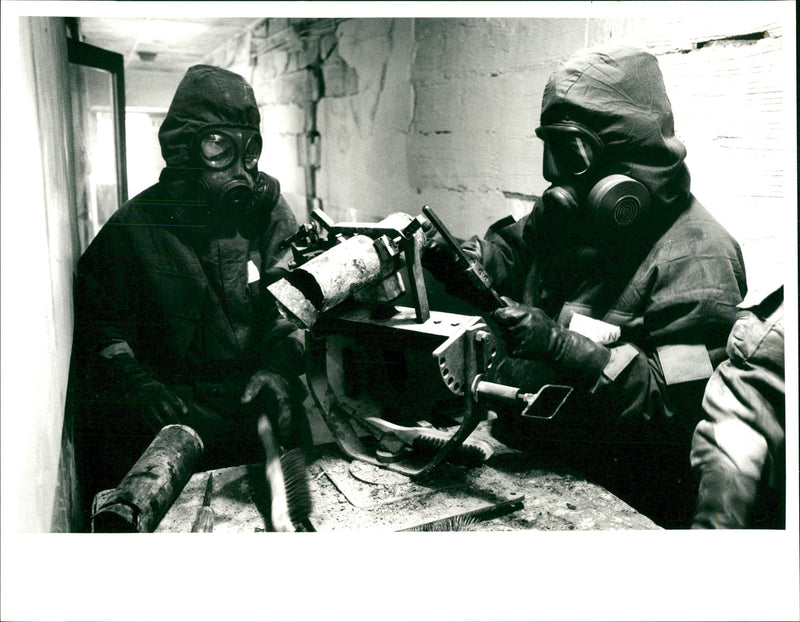 Chemical weapons disposal - Vintage Photograph