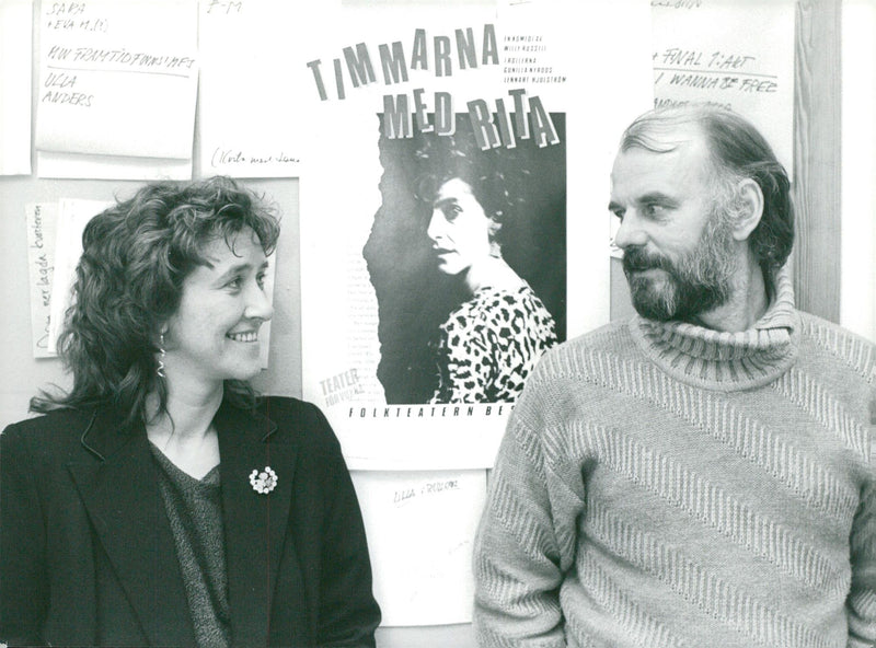 Gunilla Nyroos and Lennart Hjulström - Vintage Photograph