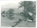 Fishing in Gunton Park - Vintage Photograph