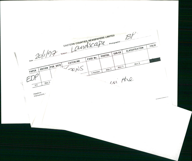 Fenland Landscape - Vintage Photograph