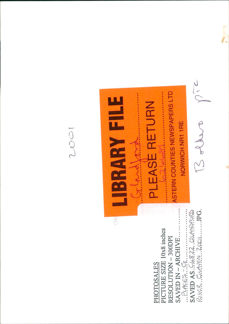 View of lake. - Vintage Photograph