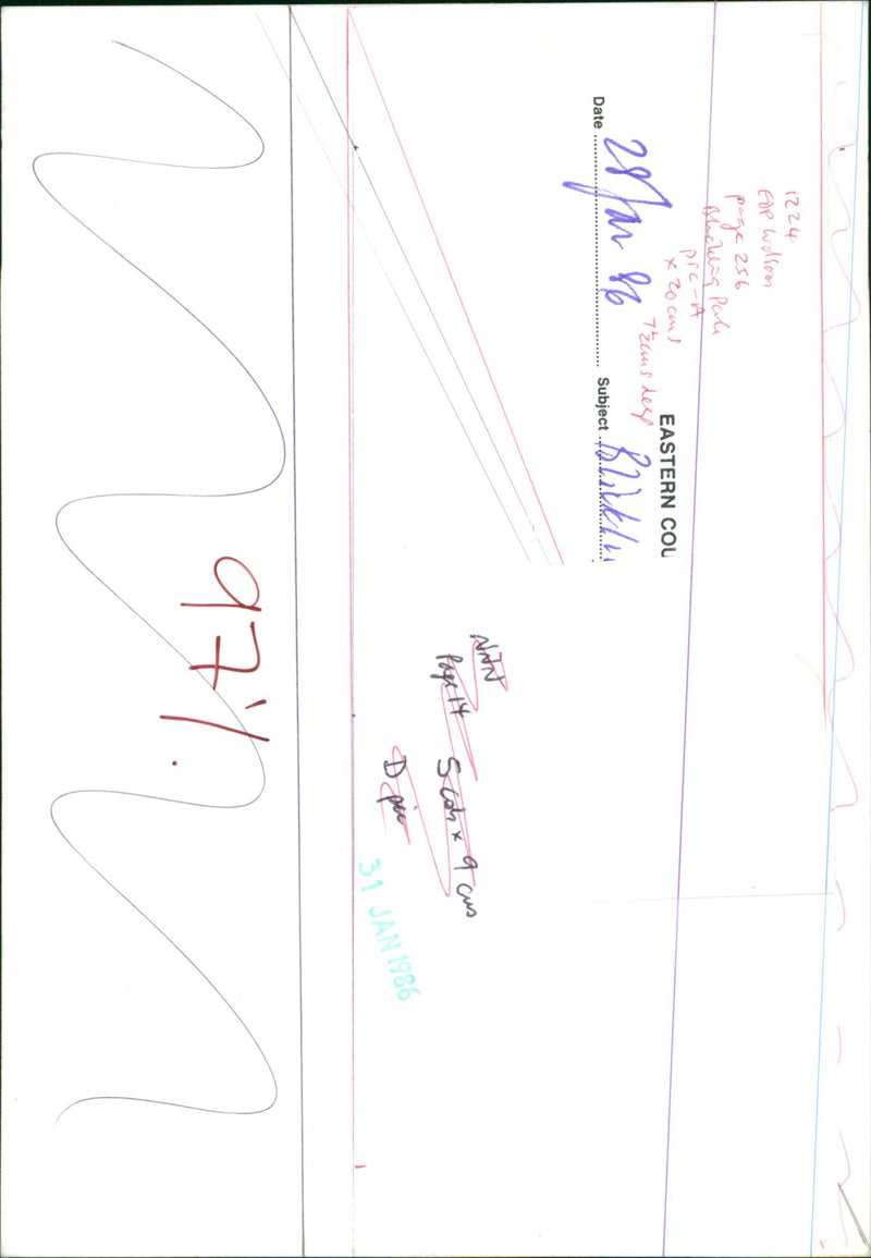 View of lake. - Vintage Photograph