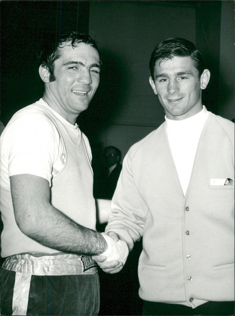 Marcel Jr. Cerdan boxing - Vintage Photograph