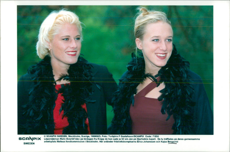 Erica Johansson and Kajsa Bergqvist - Vintage Photograph