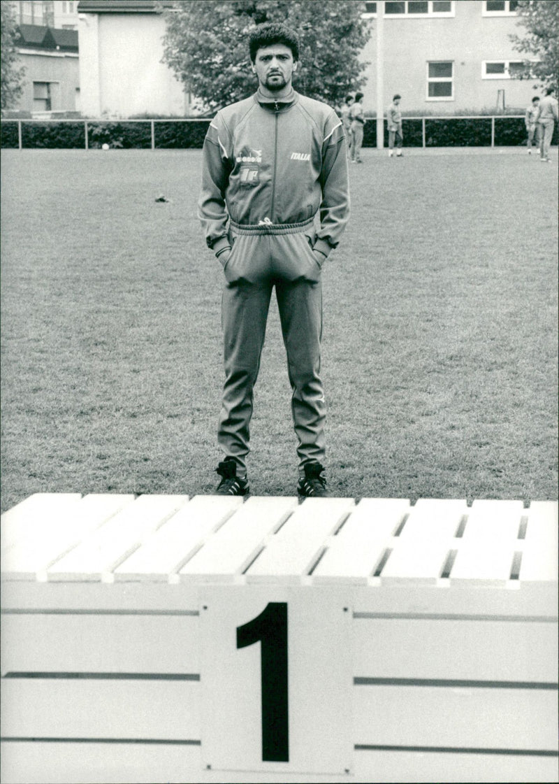 Alessandro Altobelli, football Italy - Vintage Photograph