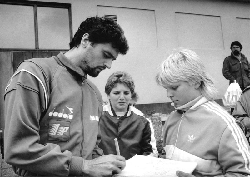 Alessandro Altobelli, football Italy - Vintage Photograph