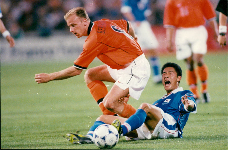 Dennis Bergkamp, ââsoccer player Holland and Arsenal - Vintage Photograph