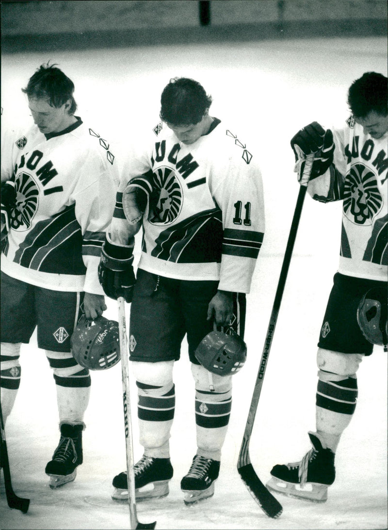 Finnish ice hockey national team - Vintage Photograph