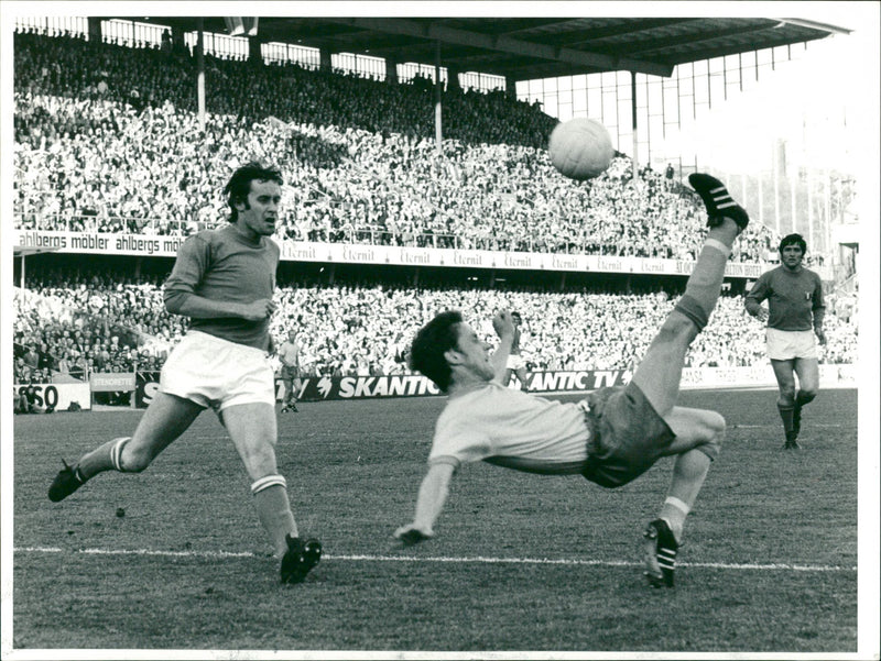 Football national team Sweden-Italy - Vintage Photograph