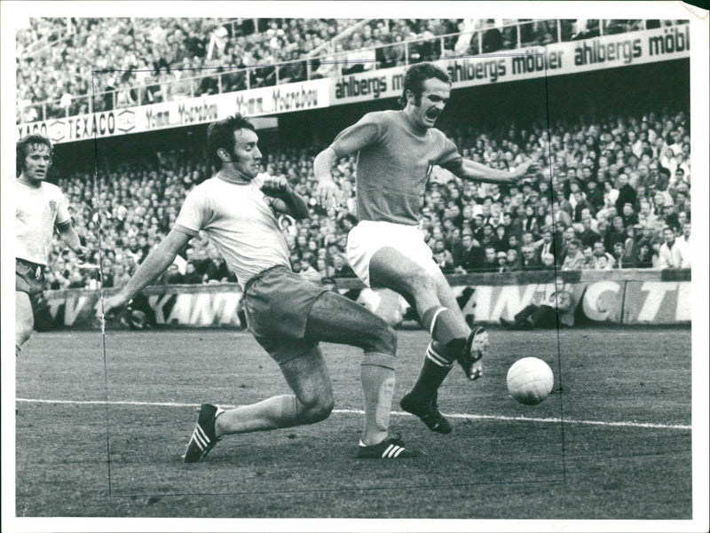 Football national team Sweden-Italy - Vintage Photograph