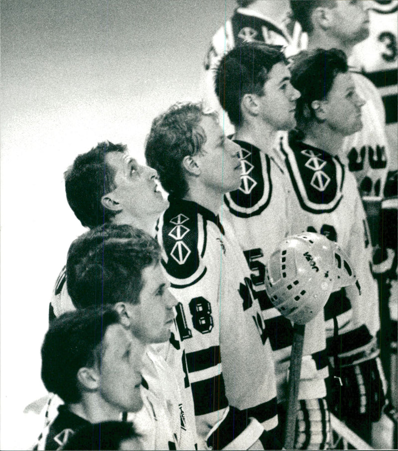 Ice Hockey: Swedish National Team Three Crowns - Vintage Photograph