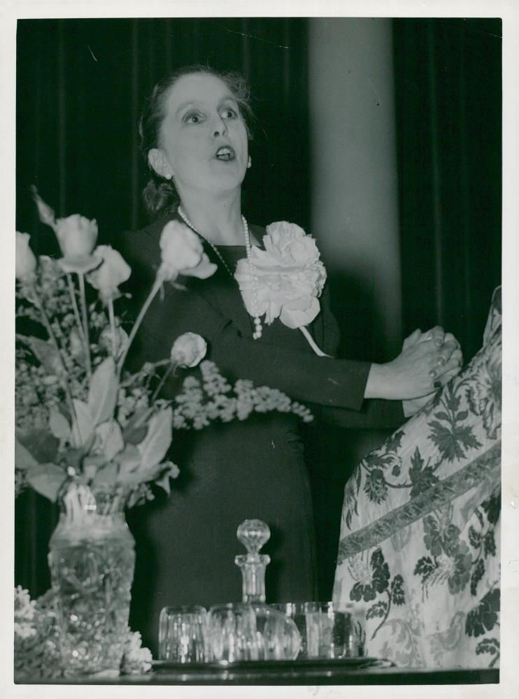 Karen Blixen, the author of Denmark - 17 March 1938 - Vintage Photograph