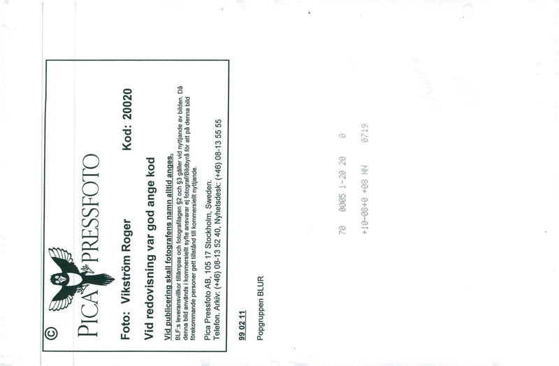 Blur, pop group England - Vintage Photograph