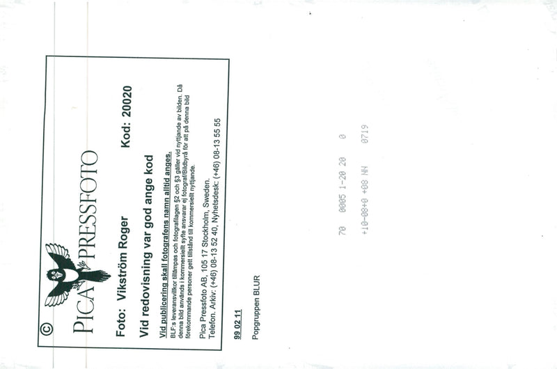 Blur, pop group England - Vintage Photograph