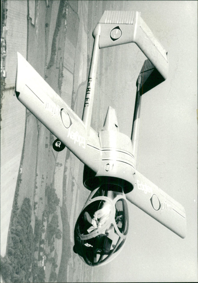 Optica Observation plane that crashed in Ringwood, Hampshire. - Vintage Photograph