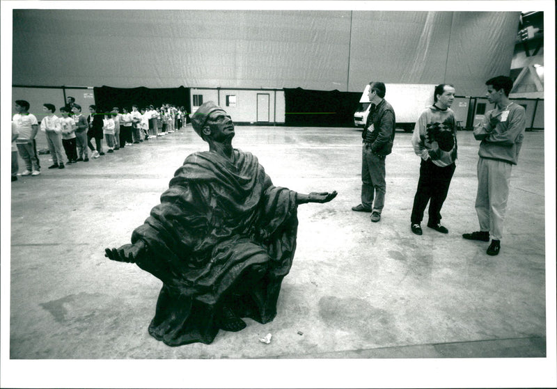 Statue of Francis Scott Fitzgerald, American writer - Vintage Photograph