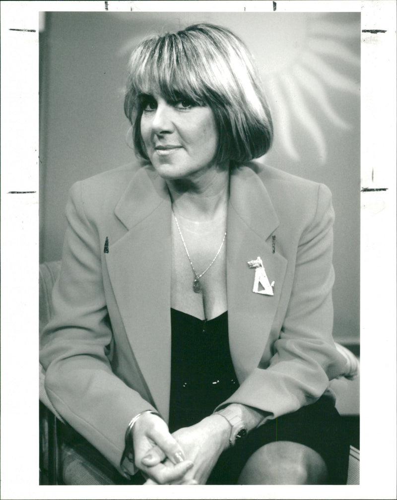 Nina Myskow hosts a controversial chat show Nina V the rest. - Vintage Photograph