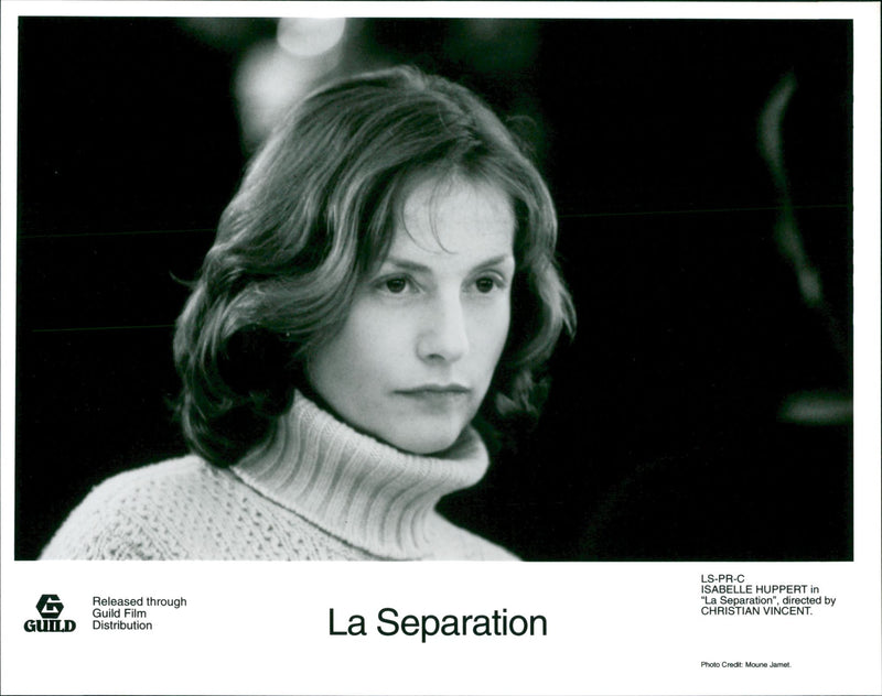 Isabelle Huppert in the film "La Separation". - Vintage Photograph