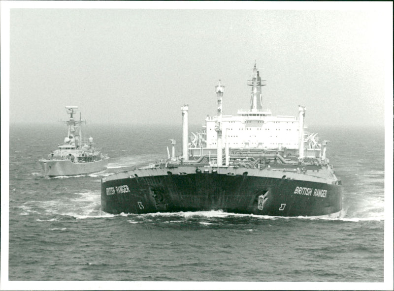 Oil Tanker-Charybdis BRITISH RANGER - Vintage Photograph