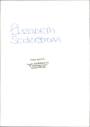 Elizabeth Soderstrom - Vintage Photograph