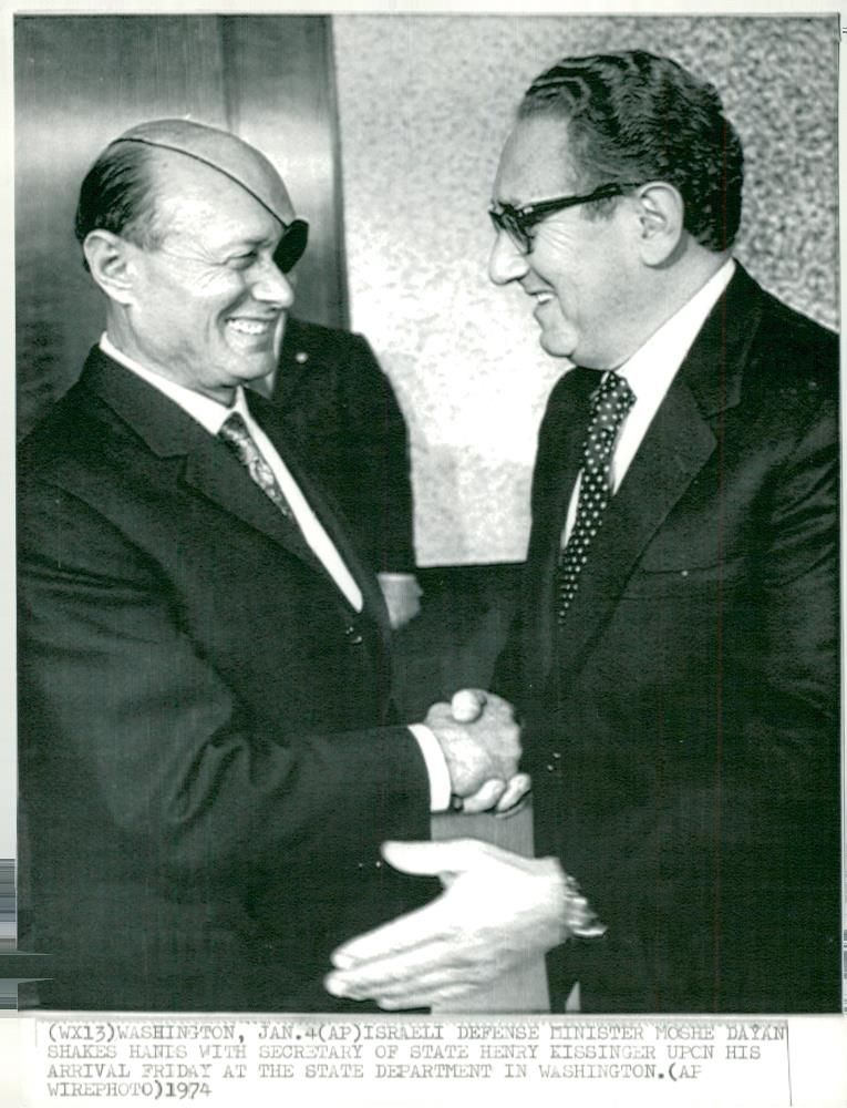 Moshe Dayan, politician - Vintage Photograph