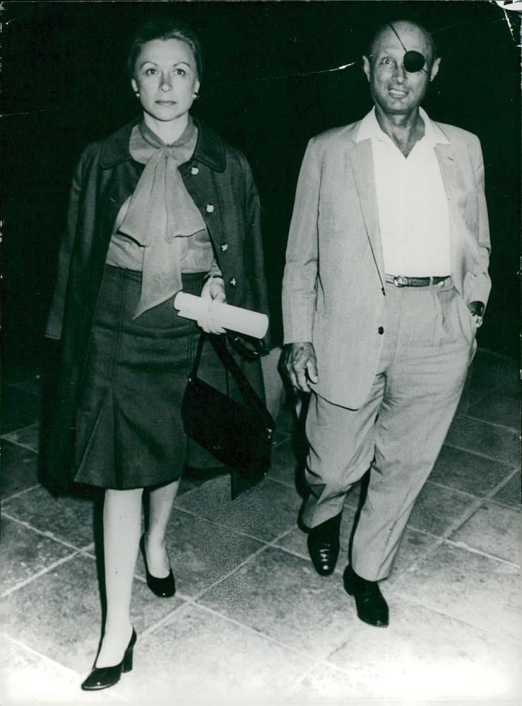 Moshe Dayan, politician - Vintage Photograph