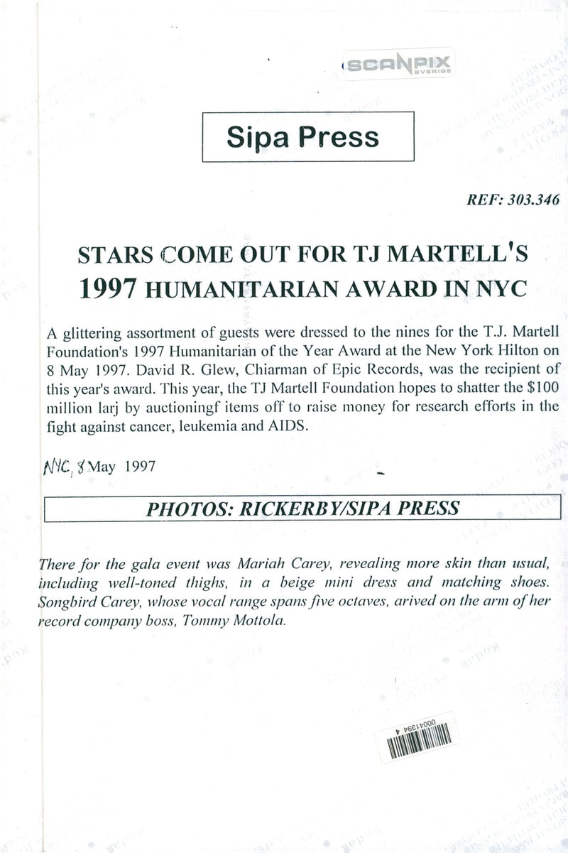 Mariah Carey, singer - Vintage Photograph