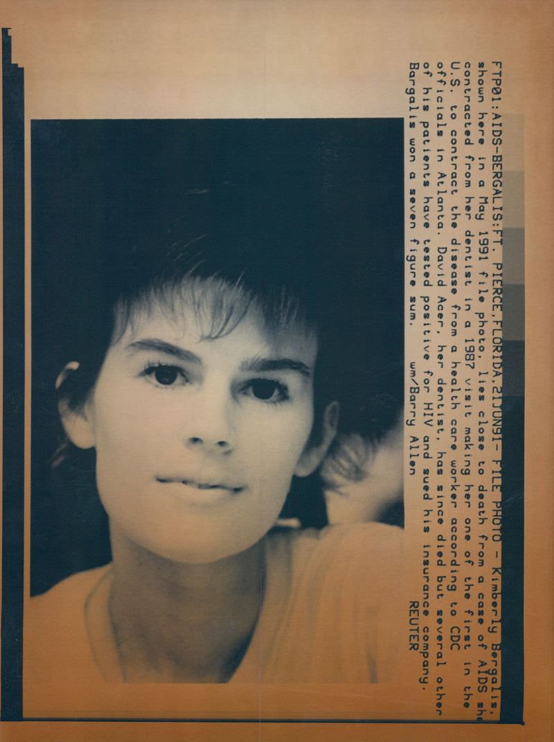 Kimberly Bergalis, aids bergalis - Vintage Photograph