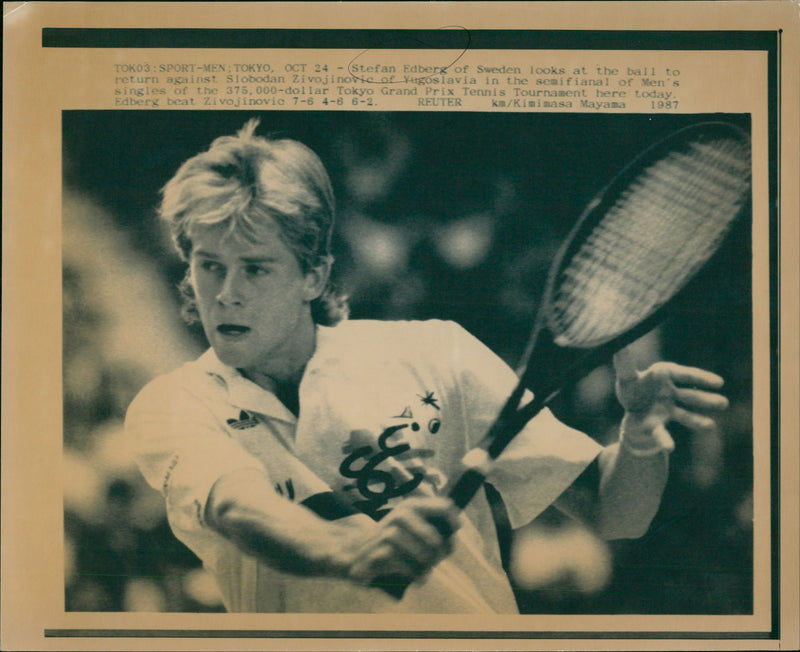 Stefan Edberg, tennis - Vintage Photograph