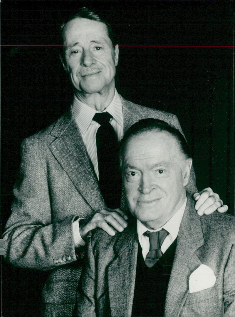 Bob Hope and Don Ameche in "A masterpiece of murder" shown on TV1 - Vintage Photograph