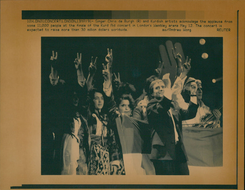 1991 CONCERT SINGER - Vintage Photograph