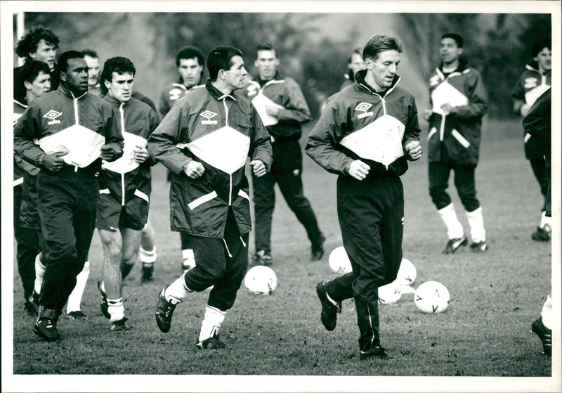 England Training at Bisham Abbey - Vintage Photograph