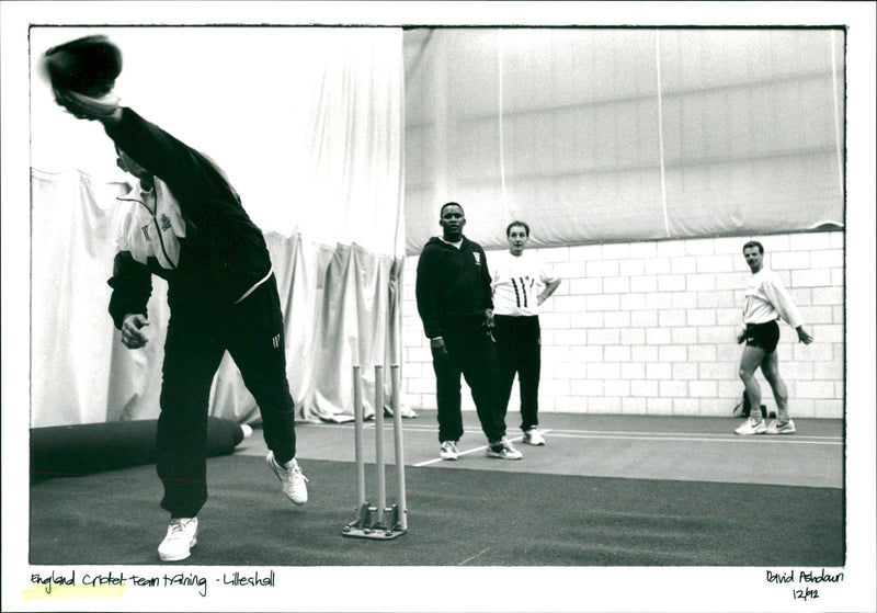 England Team Training - Vintage Photograph